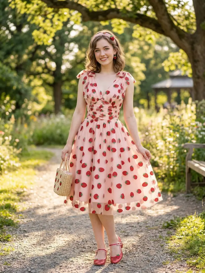 Original strawberry dress - TikTok Shop