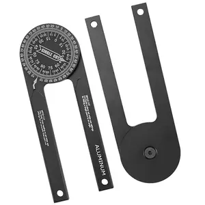 Name 7 Inch Aluminum Miter Saw Protractor High Precision Angle Measuring Tool 360 Degrees Finder for Plumbers Construction Workers DIY Enthusiasts