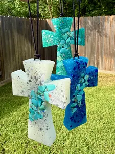 Cross with Stones Freshie