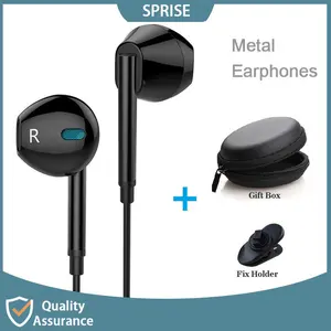 Sprise M15 Wired Earphones, 3.5mm Headphone Jack Earbuds with Mic, High Performance Earbuds, 6D Surround Bass, HiFi Sound Quality, Gaming & Sports Headphones, Audio