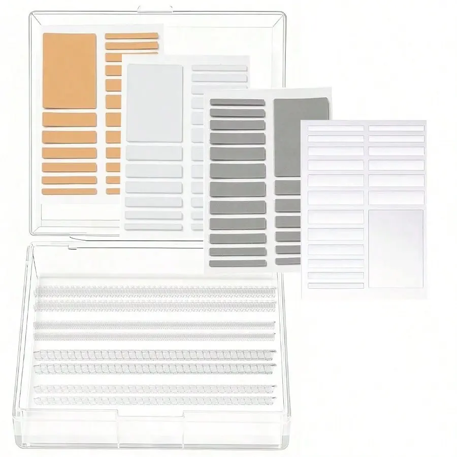 Ring Adjustment Kit, Transparent Acrylic Ring Adjuster, Invisible Inner Ring Size Adjuster, Eva Gel Pad, No Trace, Non-Slip