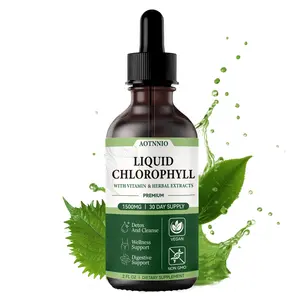 Liquid Chlorophyll Drops | 1500 mg | Natural Mint Flavor | Vegan, Non-GMO & Gluten-Free Formula | Supports Energy, Digestion & Daily Wellness | 2 oz | Summervibes