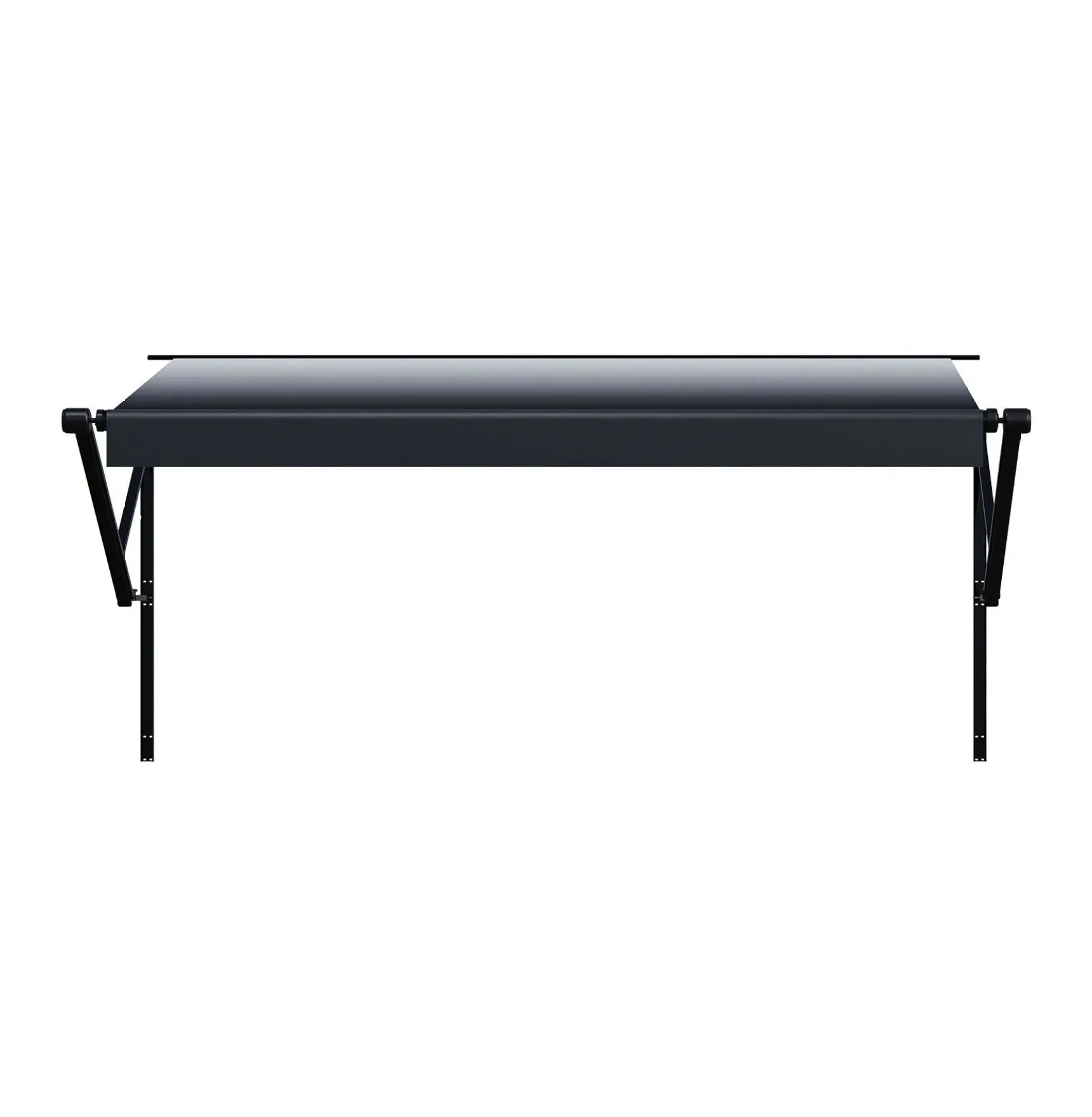 Motorized RV Awning 18ft, Retractable Trailer Awning, Electric RV Awning with Aluminum Frame, Waterproof Sun Shade for Camping Travel Black 18 ft