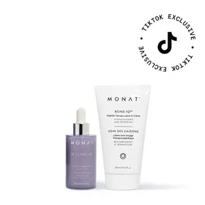 MONAT IR Clinical Hair Thinning Defense Serum + Bond IQ Peptide Therapy Leave-In Creme – Hair Thinning Defense Kit