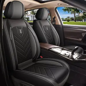 Full Set Faux Leather Car Seat Covers, Waterproof Airbag-Compatible Car Interior Accessories for Jeep Gladiator 2020-2025, Car Seats Covers, Car Seat Protector, Lumbar Support, Airbagsafe