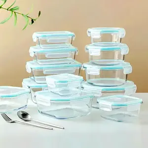 18-Pack Durable Glass Meal Prep Containers, BPA-Free Airtight Food Containers, Sweet Mother’s Day Present for Practical Mom & Home Cooking Lovers