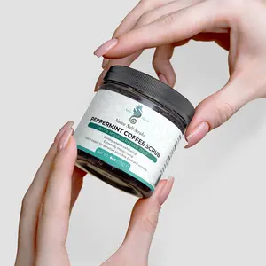 Peppermint Coffee Scrub - 100g - Gentle Cleansing Formula for Daily Use - Ideal for All Skin Types