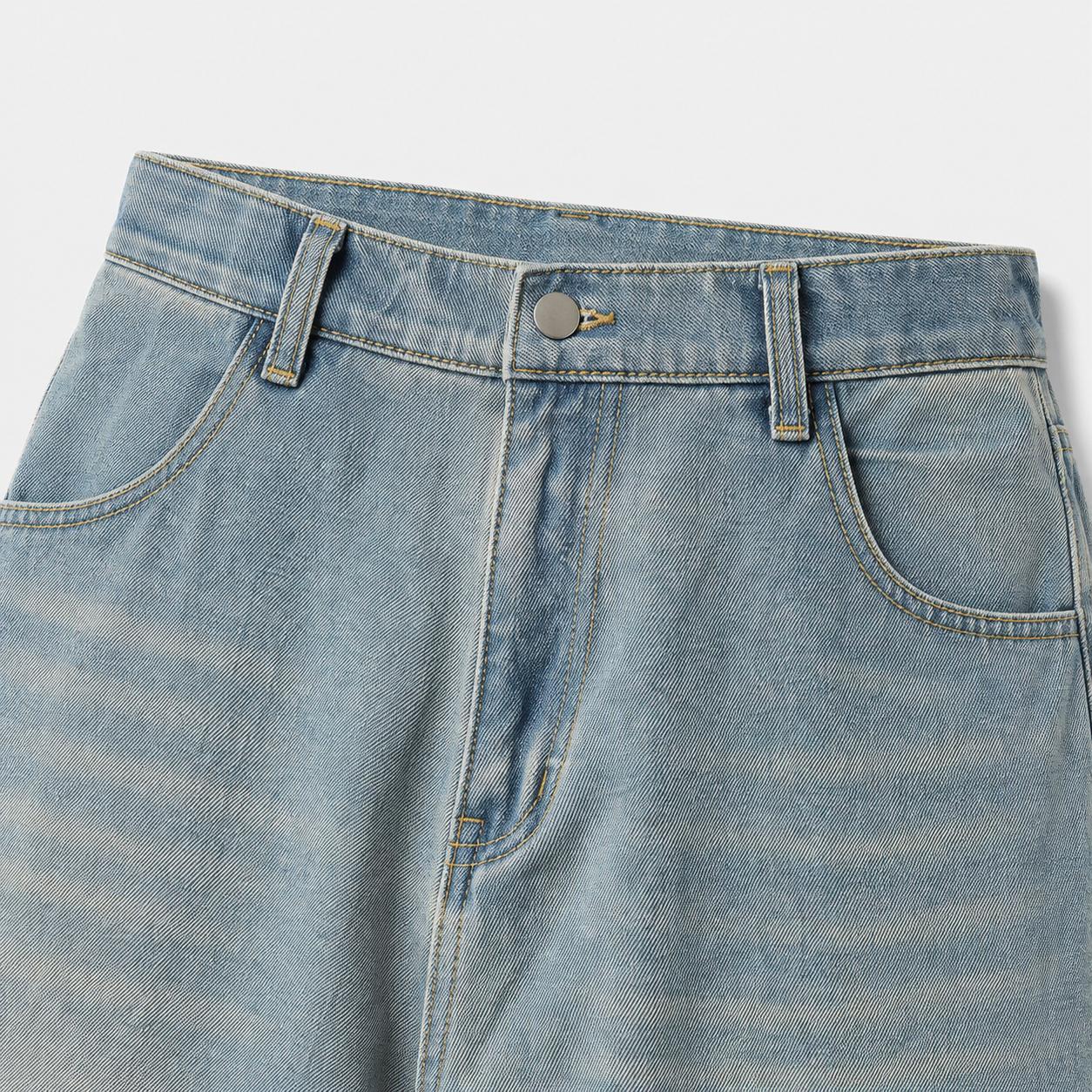 Vintage Washed Baggy Jeans for Men Women, Loose Fit Wide Leg Denim Pants, Y2K Streetwear Straight Leg Trousers, Retro Distressed Casual Jeans with Pockets, Unisex Hip Hop Skater Pants for Daily Wear, Travel, Party and Urban Outfits Everyday Wear