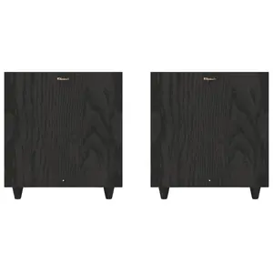 Klipsch R-80SWi 8" 150W Wireless Subwoofer with Down-Firing Driver, Spun Copper IMG Woofer for Deep Bass, Black Compact Design, Pre-Paired Transmitter, Plug-In Audio Compatibility for Vinyl Use