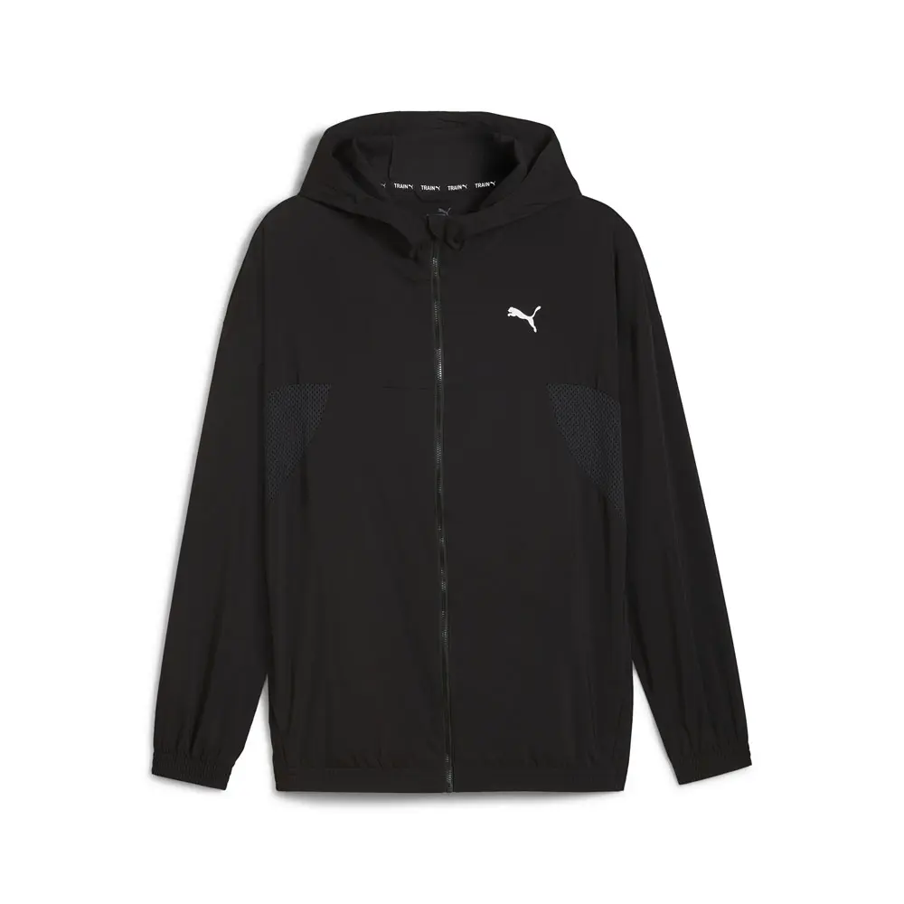 PUMA Mens Always On Woven Jacket Athletic Outerwear Casual Full Zip - Black