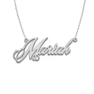 Elegant 925 Sterling Silver Jewelry Nameplate Necklace