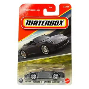 Matchbox Porsche 911 Carrera Cabriolet Gray 27/125 Diecast Car