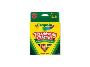 Crayola Triangular Crayons 8 Colors/Box 524008