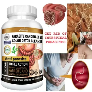Colon Detoox Cleanse Parasite Candida 100 Capsules Natural Herbal Supplement