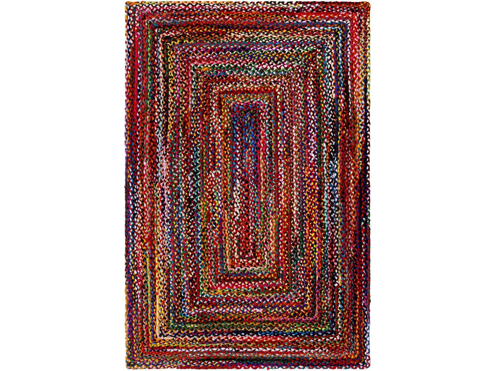 Livabliss BBI2300-810 Billie No-Pile Hand-Woven Decorative Area Rug, 8' x 10' Rectangle, 100% Recycled Fabric, Durable Indoor Household Textile for Home Decor