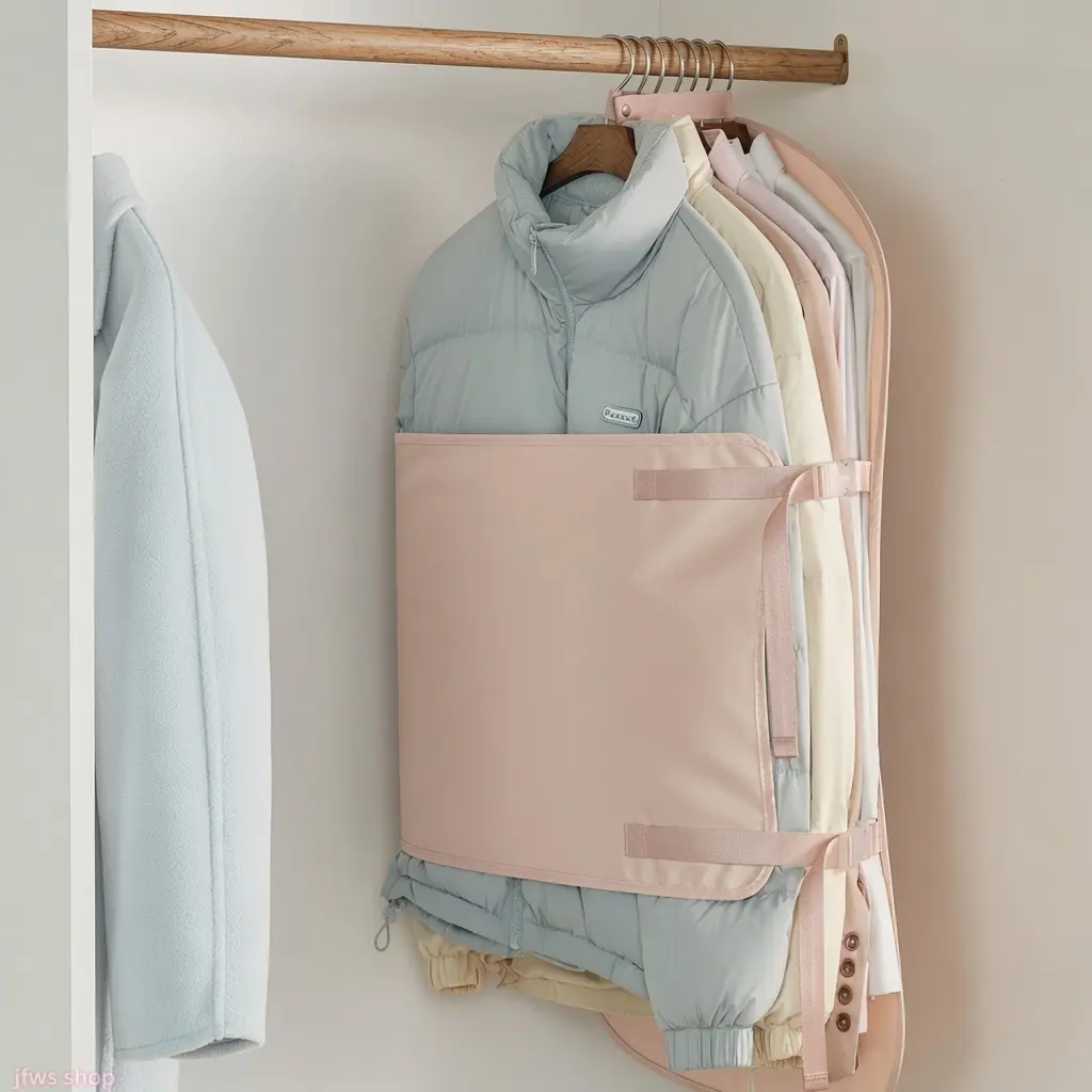 Foldable Fabric Compression Wardrobe Storage Bag with Dustproof Cover Large Capacity Space Saving Organizer for Clothes Down Jackets Quilts Holds up to 30 Thin Items or 8-10 Heavy Coats Breathable Lightweight Durable Versatile Home Closet Essential Gift