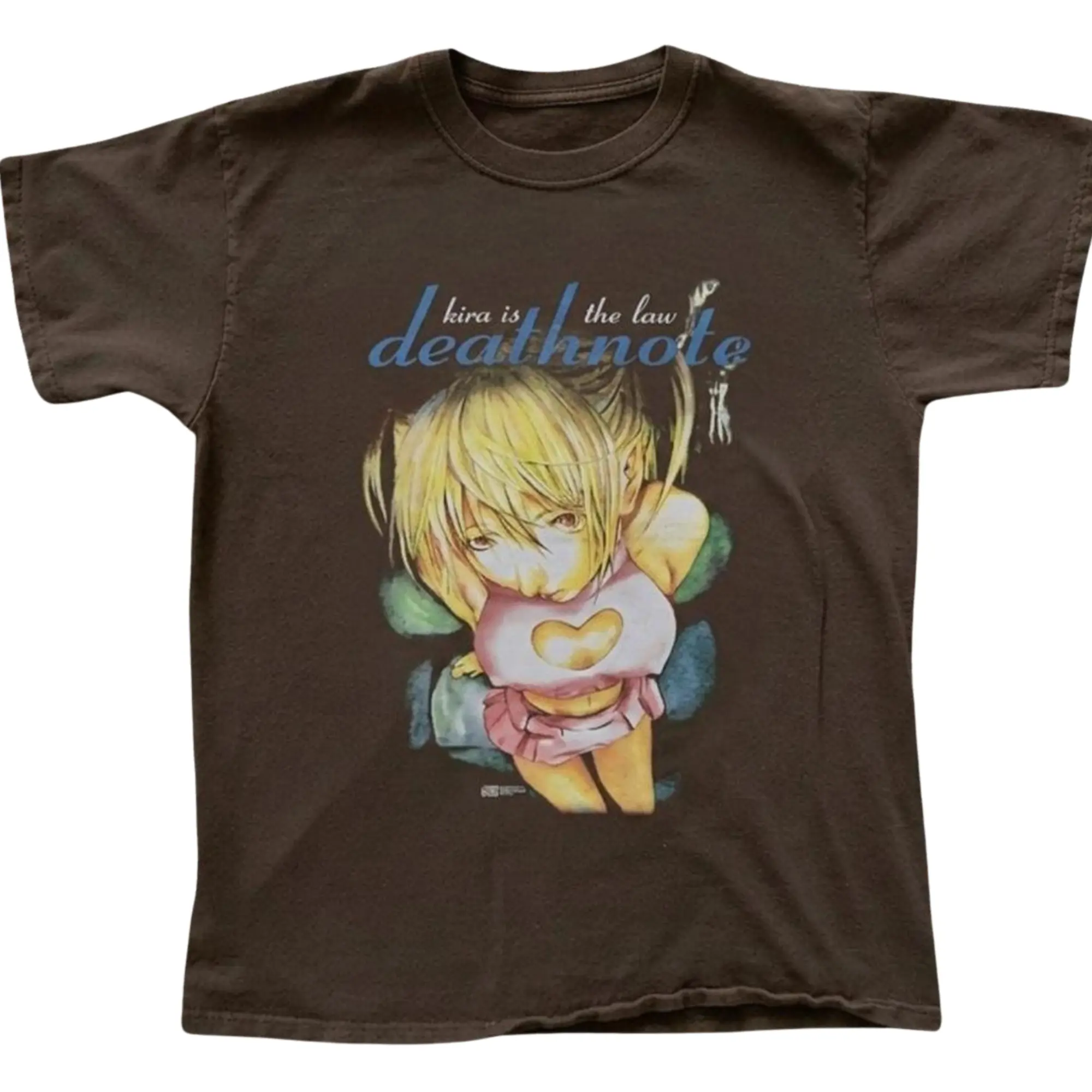 The Vintage Misa Amane Shirt, Y2K Death Note T-Shirt, Kira Is The Law Anime Graphic Tee, Gift for Men, Gift for Women, Crew Neck T-shirt, Trending T-shirt