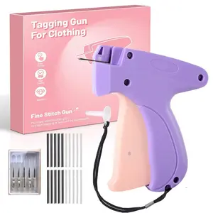 Precision Needle Gun for Clothes, Sewing Micro Needle Gun, Fast Clothing Fixer, Handheld Needle Tag Gun Kit, Mini Sewing Gun Set, Sewing Supplies Crafts
