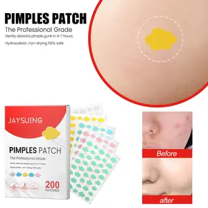 Acne Patches for Face, Hydrocolloid Acne Patches 200pcs, Contains Tea Tree Oil, Centella Asiatica, Hyaluronic Acid, 3 Sizes, Skin Care, Acne Spot Patches