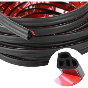 Car Door Rubber Seal Strip,Double Layer L Shape Automotive Weather Stripping,Universal Soundproofing Car Door Seal Strip Car Accessories for Car Door,Trunk,Hood