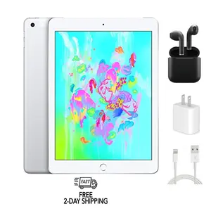 Refurbished Apple iPad 6th Gen WiFi-Excellent Condition with Wireless Earbuds & 1 Year Warranty