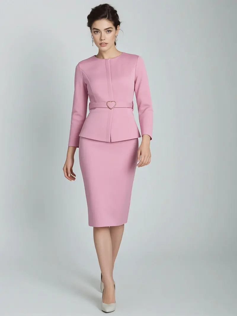 strapless open back dress Balia Blazer Dress (Pink)– UsTrendy