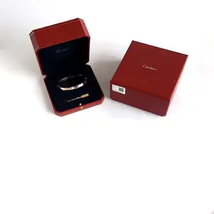 Pre-owned Cartier LOVE Bracelet Classic Model 18K Rose Gold/Yellow Gold 6.1mm Width