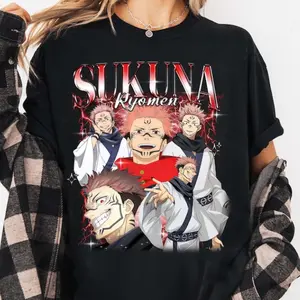 Ryomen Sukuna T-Shirt, Jujutsu Kaisen Anime Graphic Tee, Unisex Manga Fan Shirt