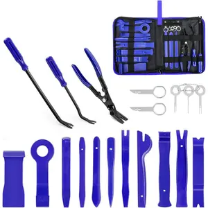 19Pcs Trim Removal Tool Set & Clip Plier Upholstery Remover Nylon Removal Set with Portable Storage Bag