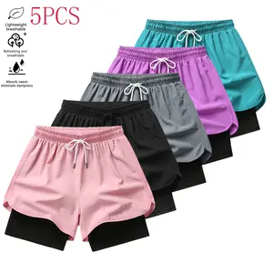 5 pieces of women's summer shorts - fashionable multi-purpose bottoms for daily wear, outdoor leisure and sports shorts - a gift for her tiktok shop deals