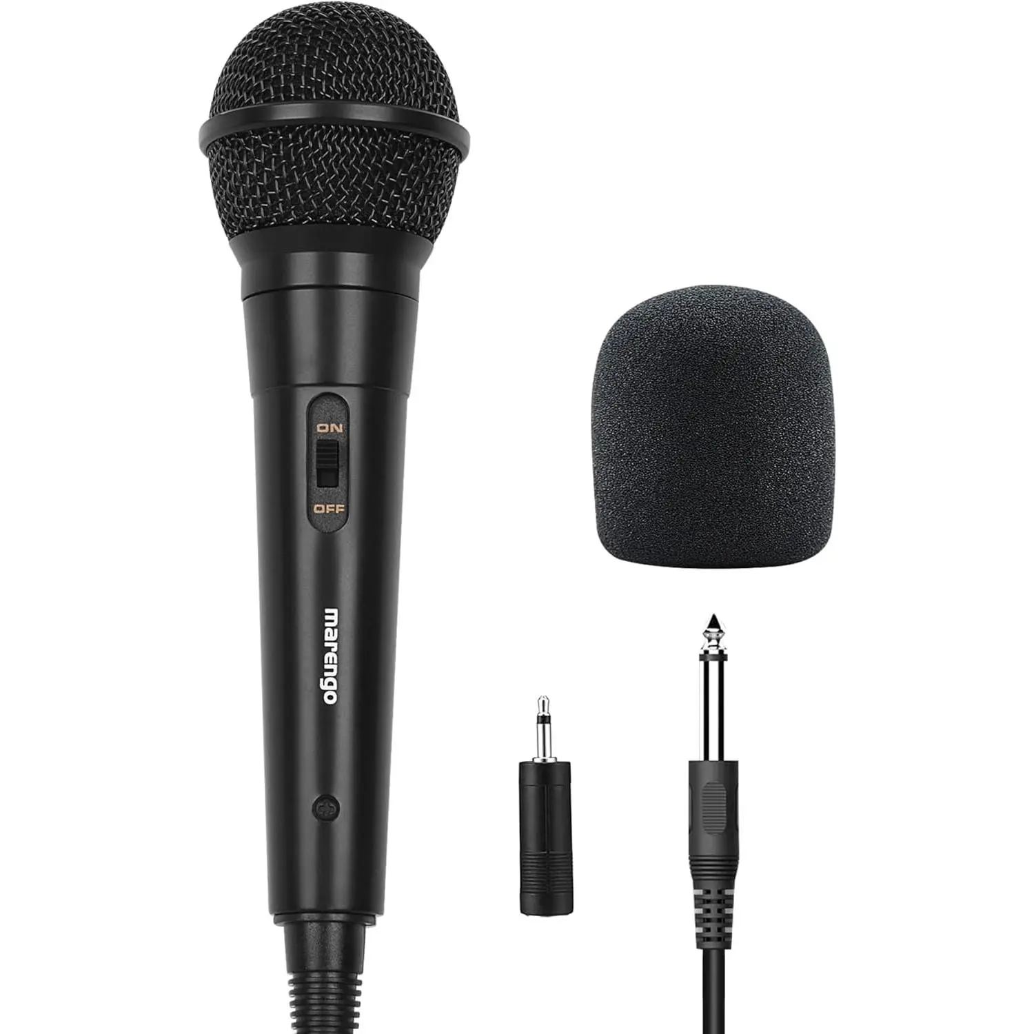 Handheld Wired Microphone, Cardioid Dynamic Vocal Mic with 13ft Cable and ON/Off Switch, Ideally Suited for Speakers, Karaoke Singing Machine, Amp, Mixer