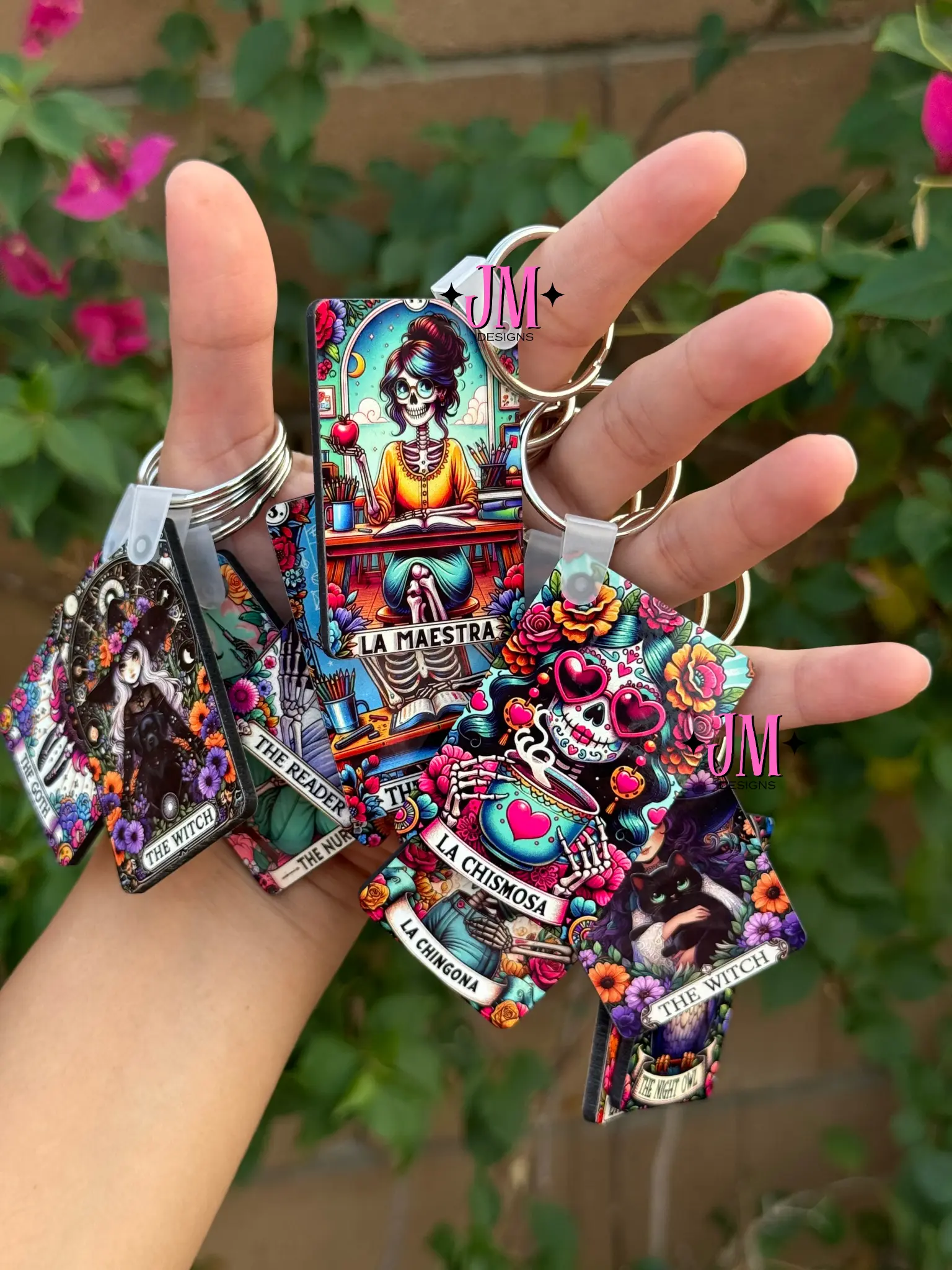 Tarot Card Double Sided Keychain - Perfect for Keys and Accessories