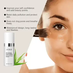 OUHOE Temperature-Activated Color Foundation — Brightening, Convenient, Natural Coverage, Lightweight Finish, Evens Skin Tone, Radiant Finish