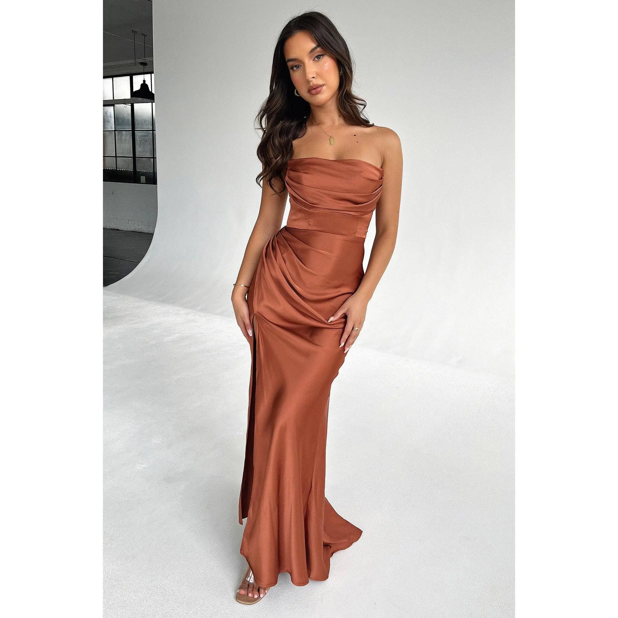Lola Maxi Dress - Rust