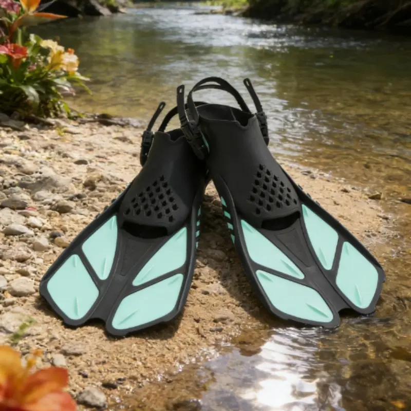 Professional Adjustable Open-Toe Dive Fins, Diving Gear, Three Colors Available, High Elastic Tpr & PP Material, Ergonomic Design, Ideal for Adults