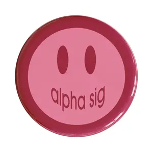 Alpha Sigma Alpha Smile Sorority Button