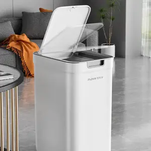 Halloween/Christmas Gift, Home trash can, 13.5L Extra-Large Capacity Wall-Mounted Trash Can With Lid, Durable Plastic Material, Odor-Tight, Rectangular Trash Can, Suitable For Home And Office Use, Essential Household Storage Item