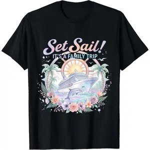Cute Vacation Time Cruise Trip with Family T-Shirt
