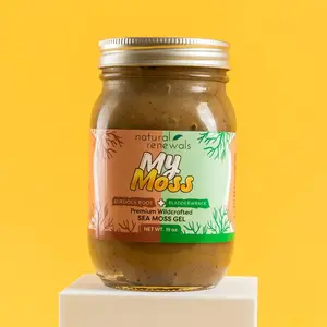 My Moss Sea Moss Gel – Bladderwrack and Burdock Root | Wildcrafted Superfood, 100% Organic, Raw Seamoss gel, Vegan, Mineral-Rich, Vitamin-Rich, No Preservatives,