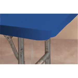 212 MAIN Snap-On Custom-Fit Vinyl Outdoor Table Cover, 24x72in, Easy Setup, Blue, Pack of 25