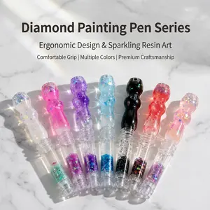 Diamond painting dot drill pen DIY essentials, glitter sand diamond dot drill pen