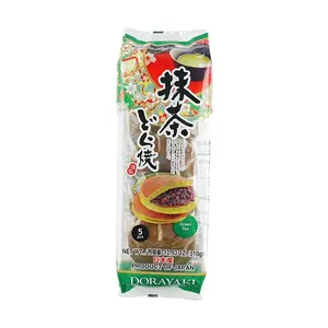 SHIMIZU Japanese Matcha Dorayaki Pancakes 310g - Authentic Red Bean Paste Sweet Snack