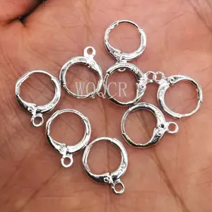 20/50PCS Hot Sale 925 Sterling Silver Lettering Earring Hook Earwires Woman Jewelry Lever Back DIY Making Accessories Findings