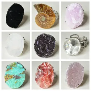 [No.300-308 Tray #11]Unique handmade crystal ring