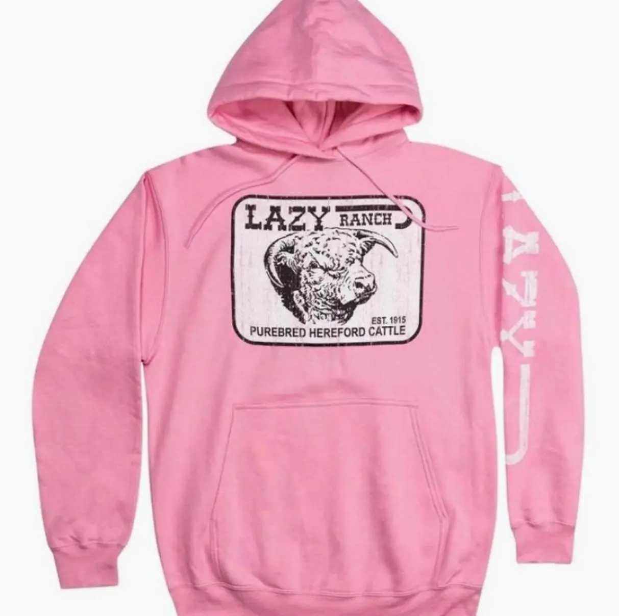 Lazy J Ranch Willow Cattle Headquarters Hoodie, Western Ranch Logo Pullover Hoodie, Cowboy Rodeo Country Apparel, Unisex Casual Western Wear GR1T7