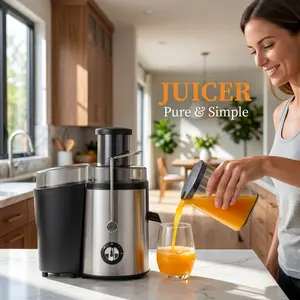 "Spring Refresh" by TikTok Shop Cold Press Centrifugal Juicer - Multifunctional BPA-Free Food Grade Kitchen Appliance with Reverse Function, Safe for Adults & Kids