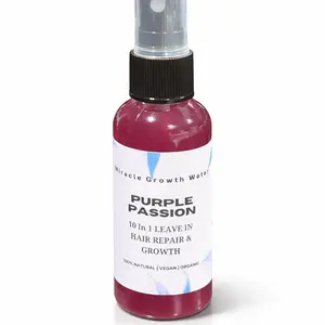 Purple Passion Enhanced Rice Water - Nourishing Hair Growth Treatment with Rose Petal Extracts Rosemary Biotin Haircare Aroma Scent
