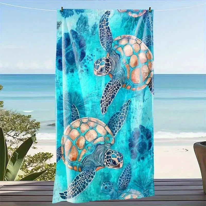 Modern Animal Print Rectangular Beach Towel - Lightweight, Comfortable, Ideal for Sunbathing