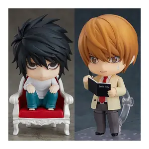 In Stock Original Figuarts 10CM Mini Death Note L Ryuuku Ryuk Light Yagami Anime Action Figures Collectible Model Toy