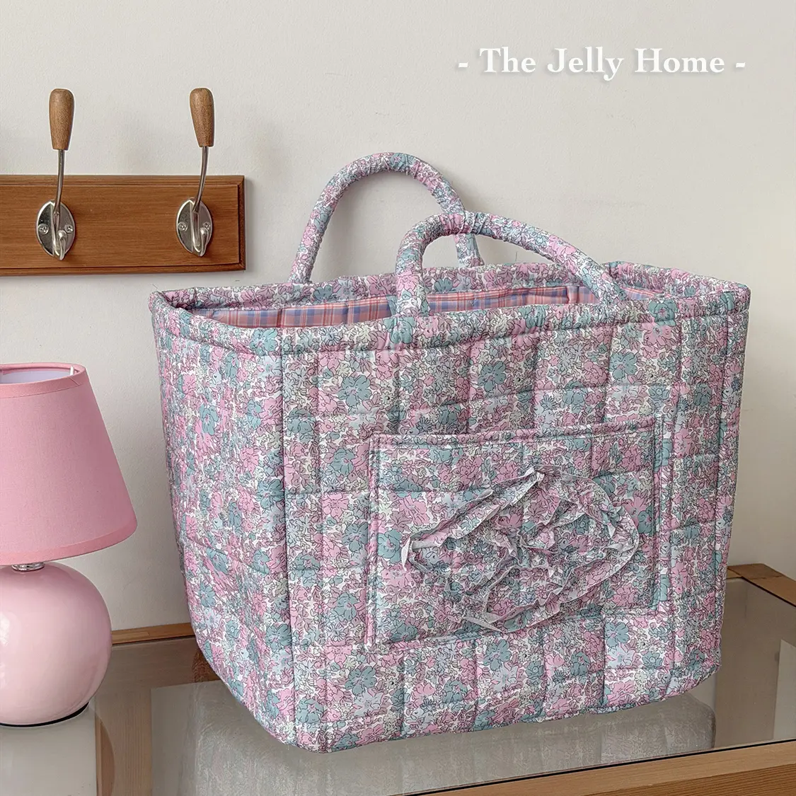 Quilted storage basket, large-capacity soft padded car organizer bag with foldable pockets—versatile interior storage for everyday use, school, work, shopping, and travel Baskets For Organizing Storage Bins Baskets